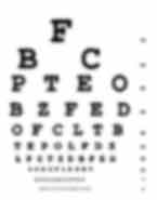 Eye chart blurred