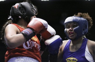 Girls boxing